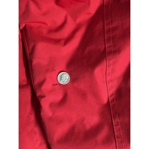 Chaps Boys Hooded Winter Jacket Medium 10/12 Red Blue Pockets Warm Zipper READ - Picture 11 of 14